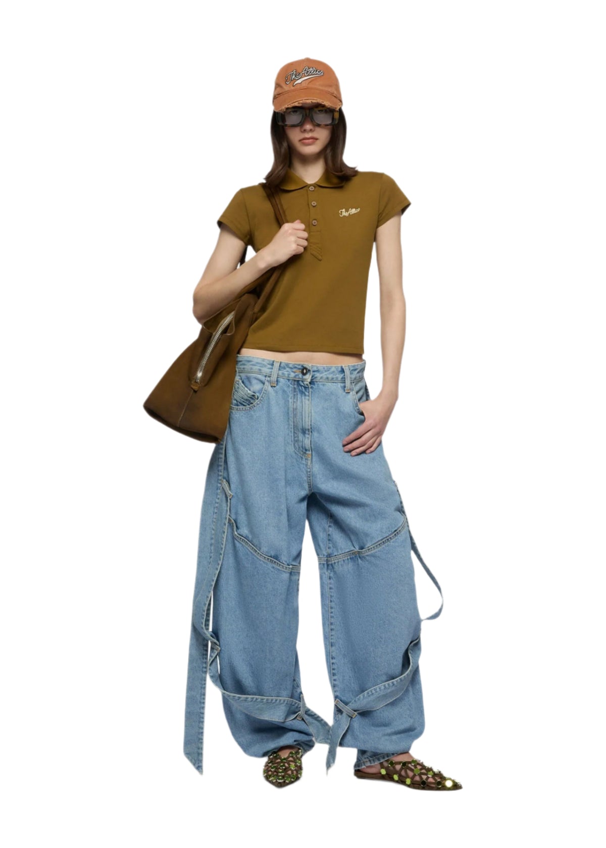 Long Pant Washed Denim / Sky Blue Womens The Attico 