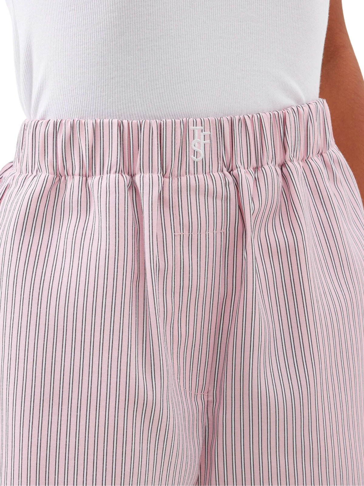 Lui Oxford Shorts / Pink &amp; Black Stripe Womens Frankie Shop 