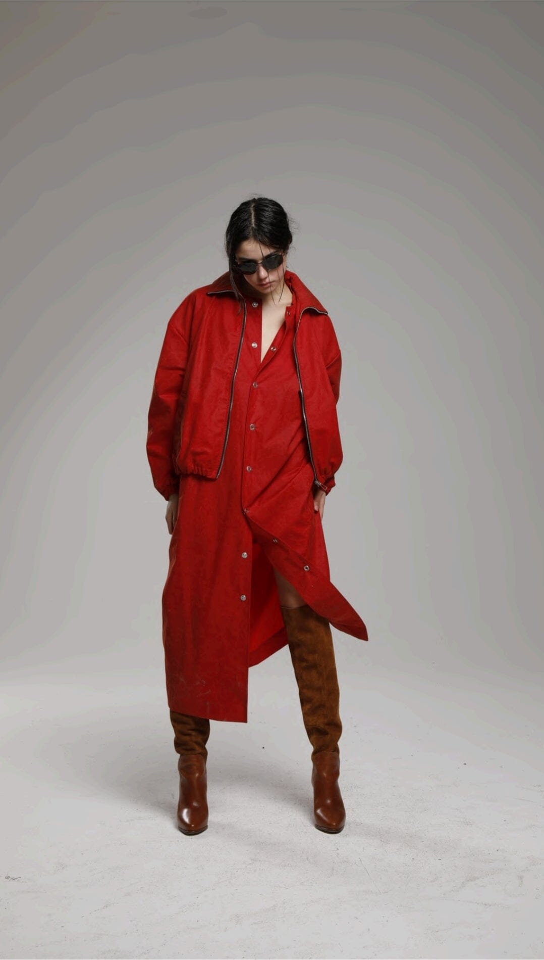 Marbell // Iryna Jacket / Flame Red Womens Marbell 