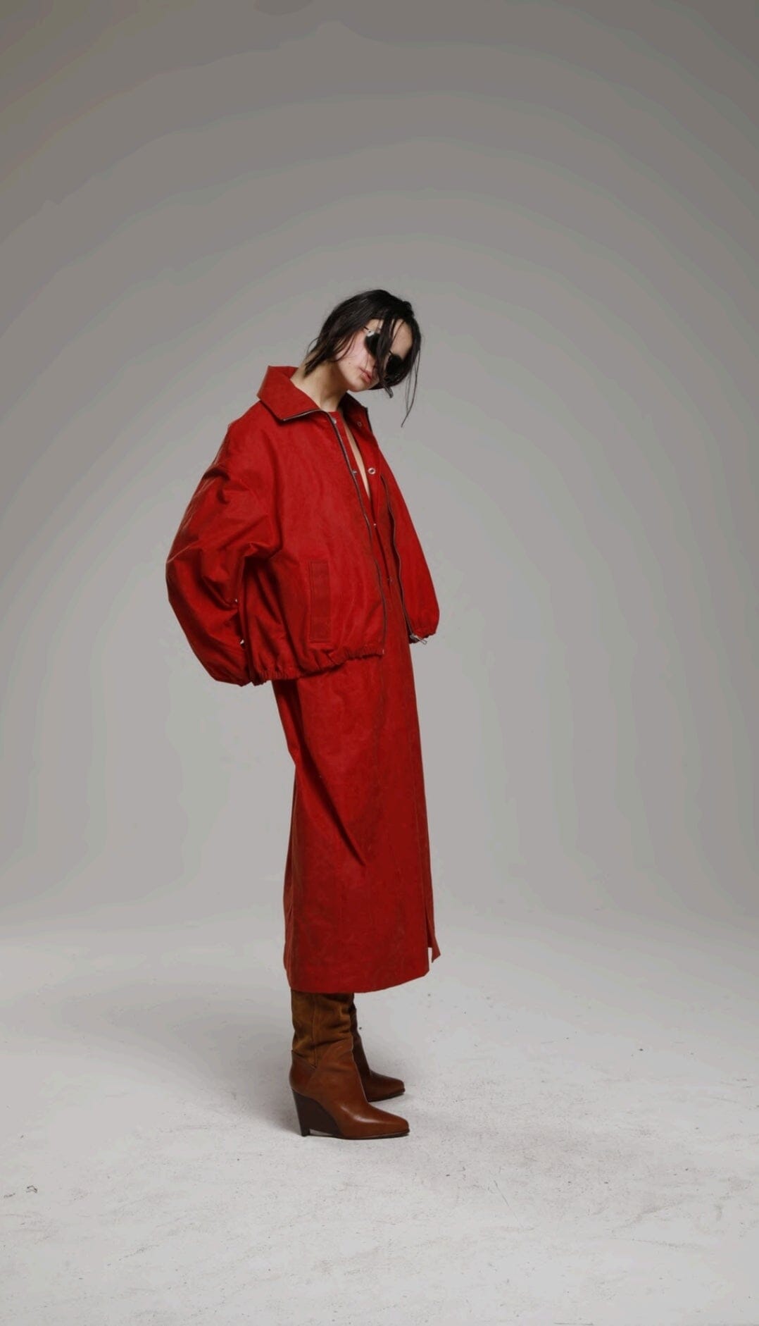 Marbell // Iryna Jacket / Flame Red Womens Marbell 