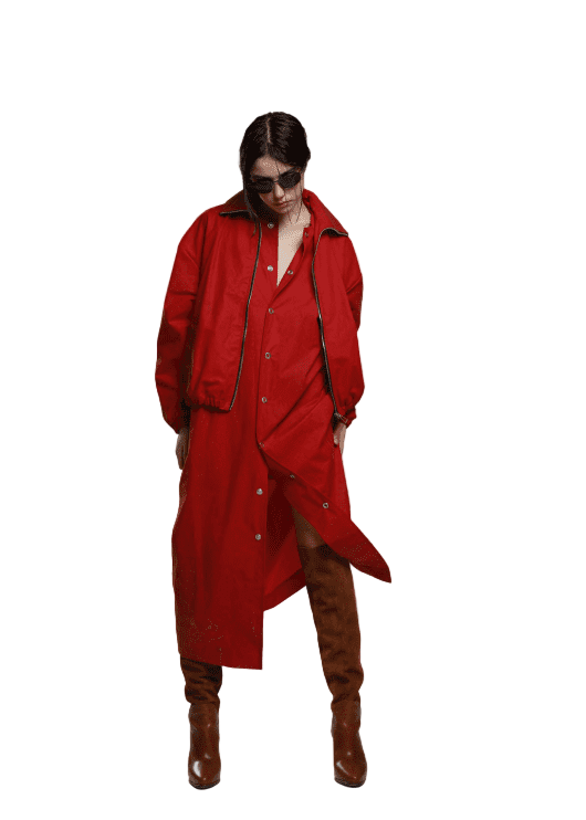 Marbell // Iryna Jacket / Flame Red Womens Marbell 