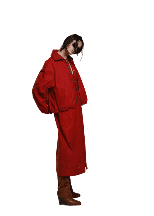 Marbell // Iryna Jacket / Flame Red Womens Marbell 