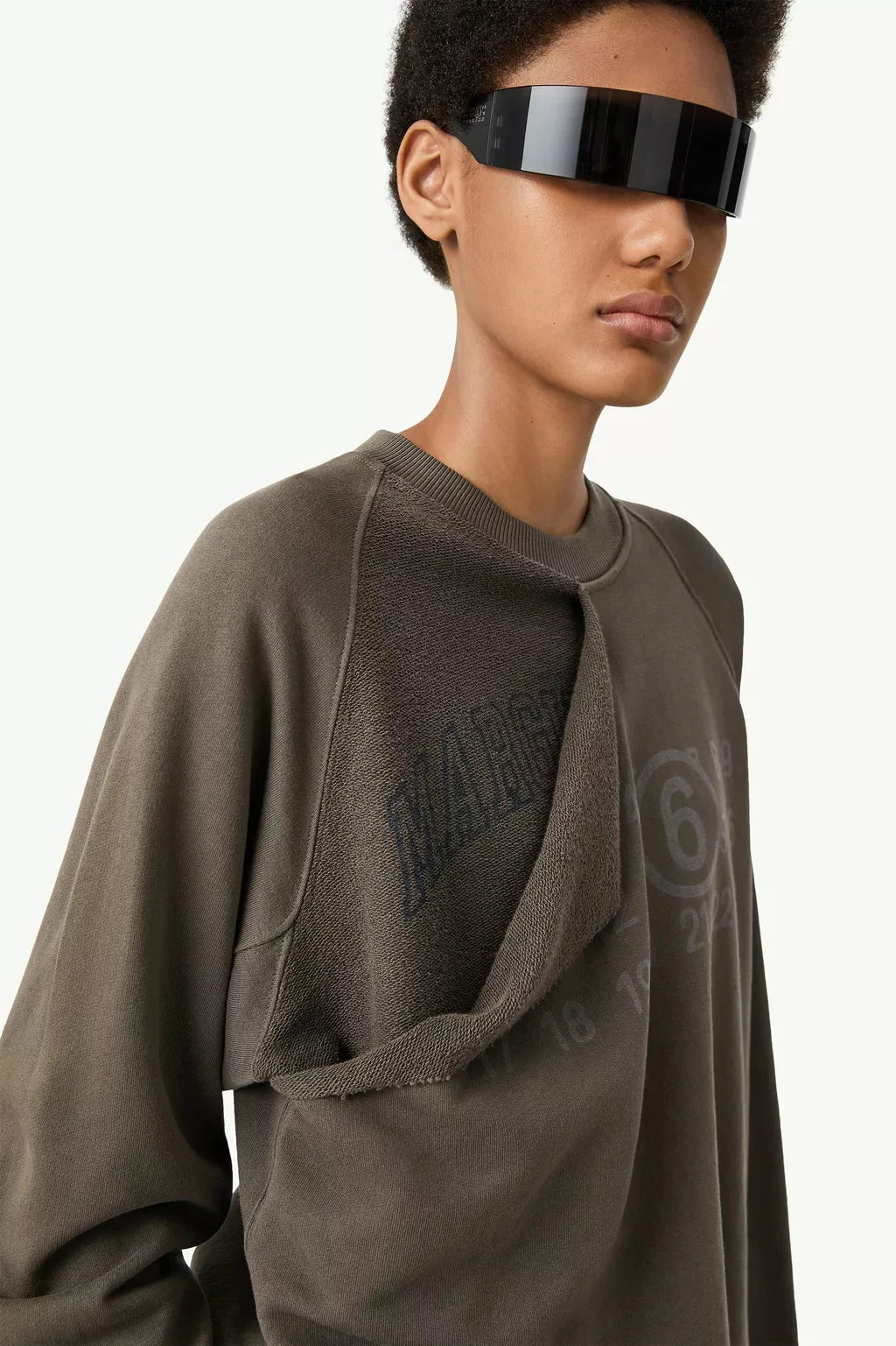 MM6 Maison Margiela // Double Layer Sweatshirt Womens MM6 Maison Margiela 
