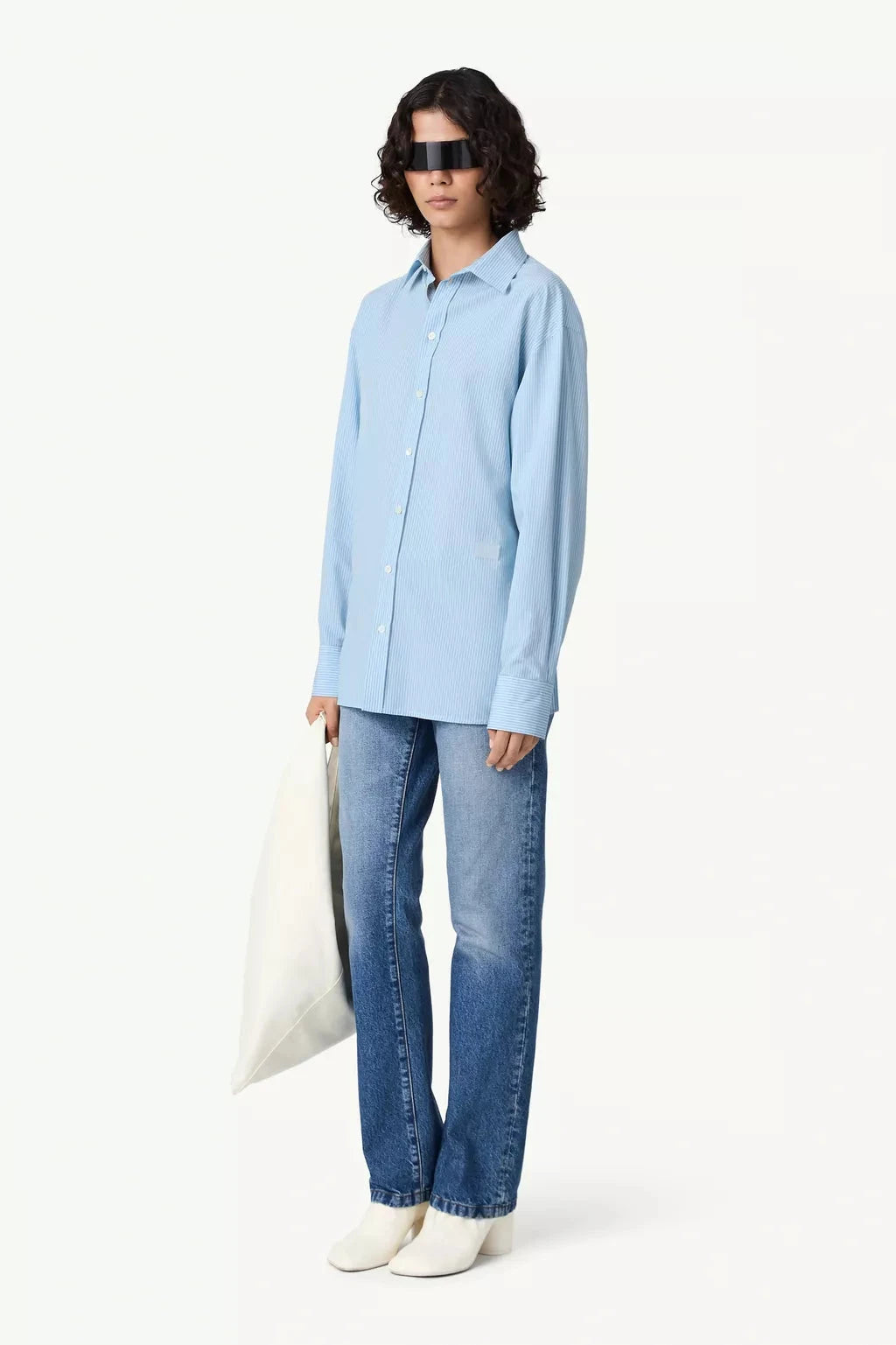 MM6 Maison Margiela // Tie Back Shirt / 001F Womens MM6 Maison Margiela 