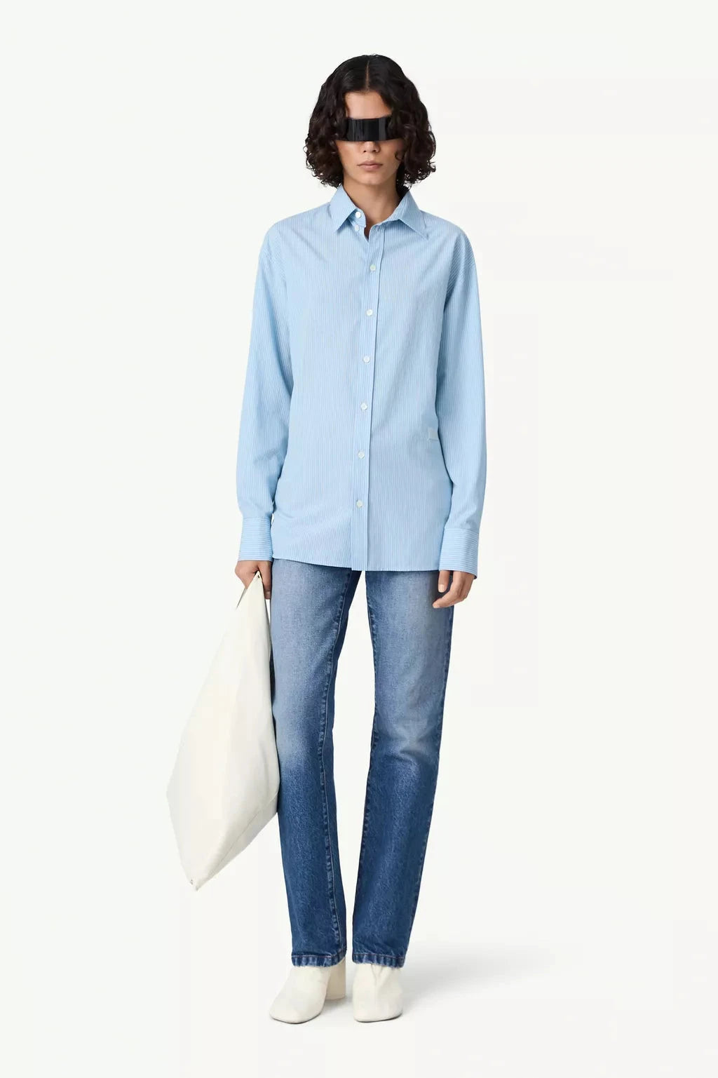 MM6 Maison Margiela // Tie Back Shirt / 001F Womens MM6 Maison Margiela 