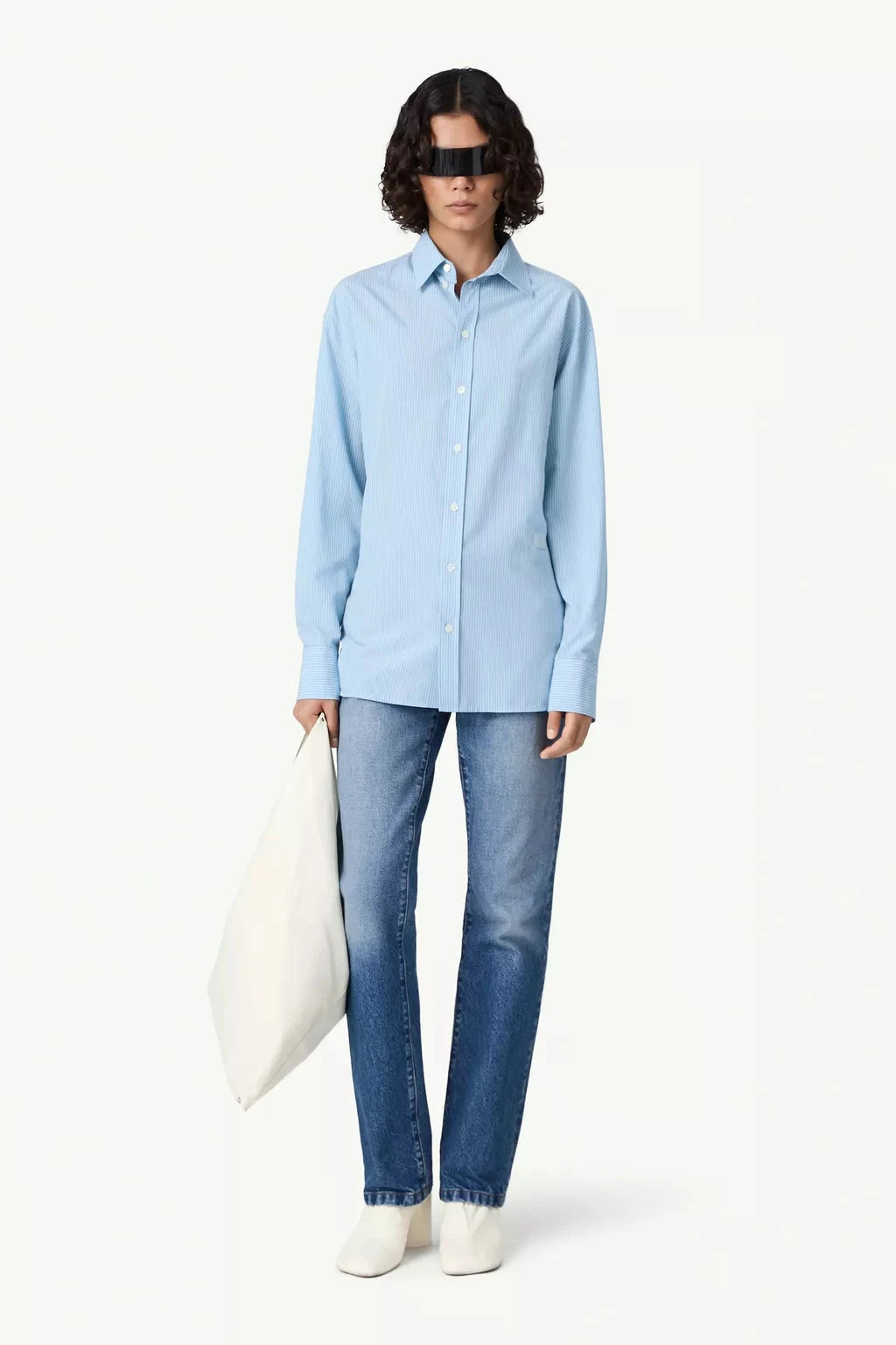 MM6 Maison Margiela // Tie Back Shirt / 001F Womens MM6 Maison Margiela 