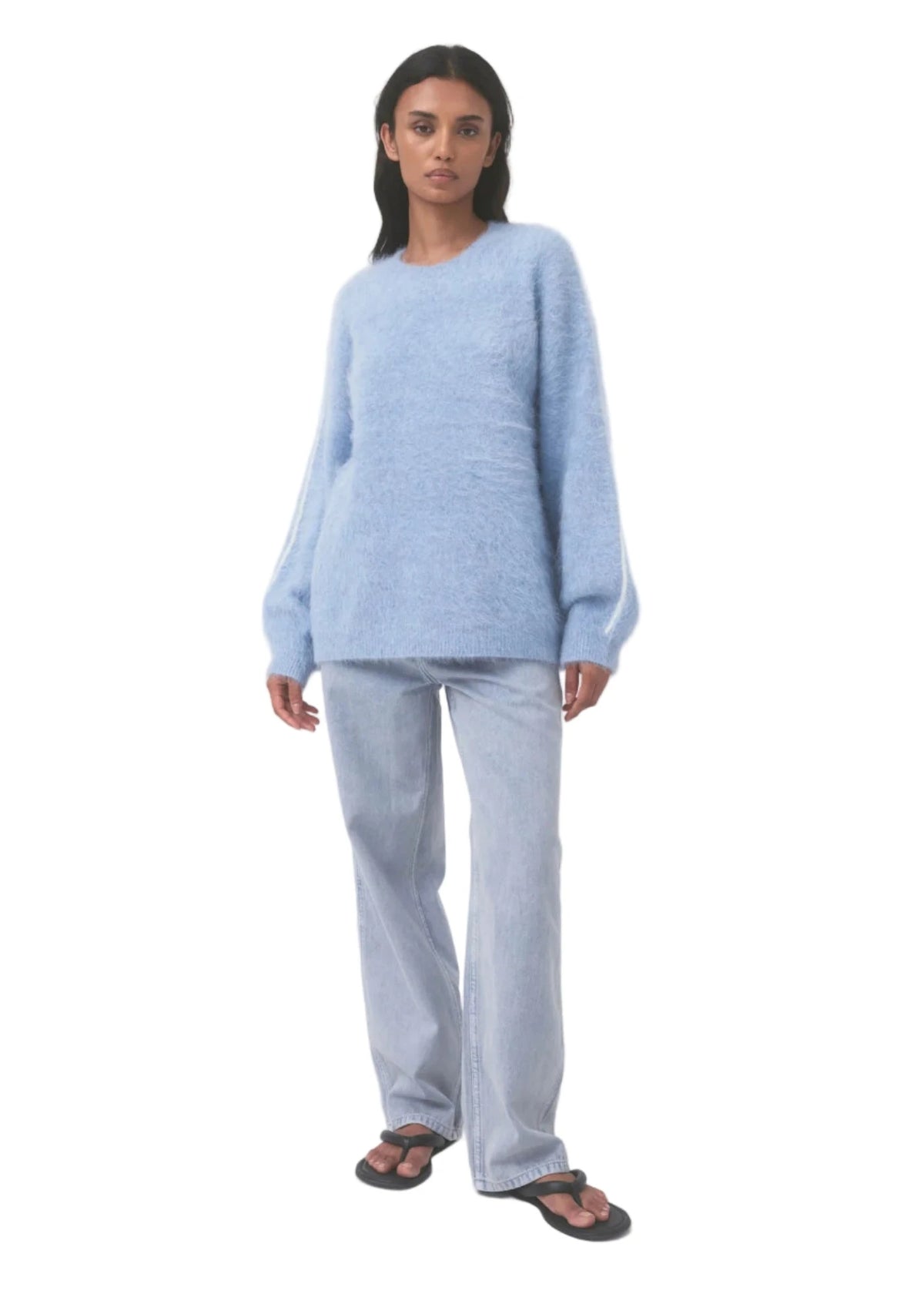 Nagnata // Brushed Alpaca Sweater / Mist Womens Nagnata 