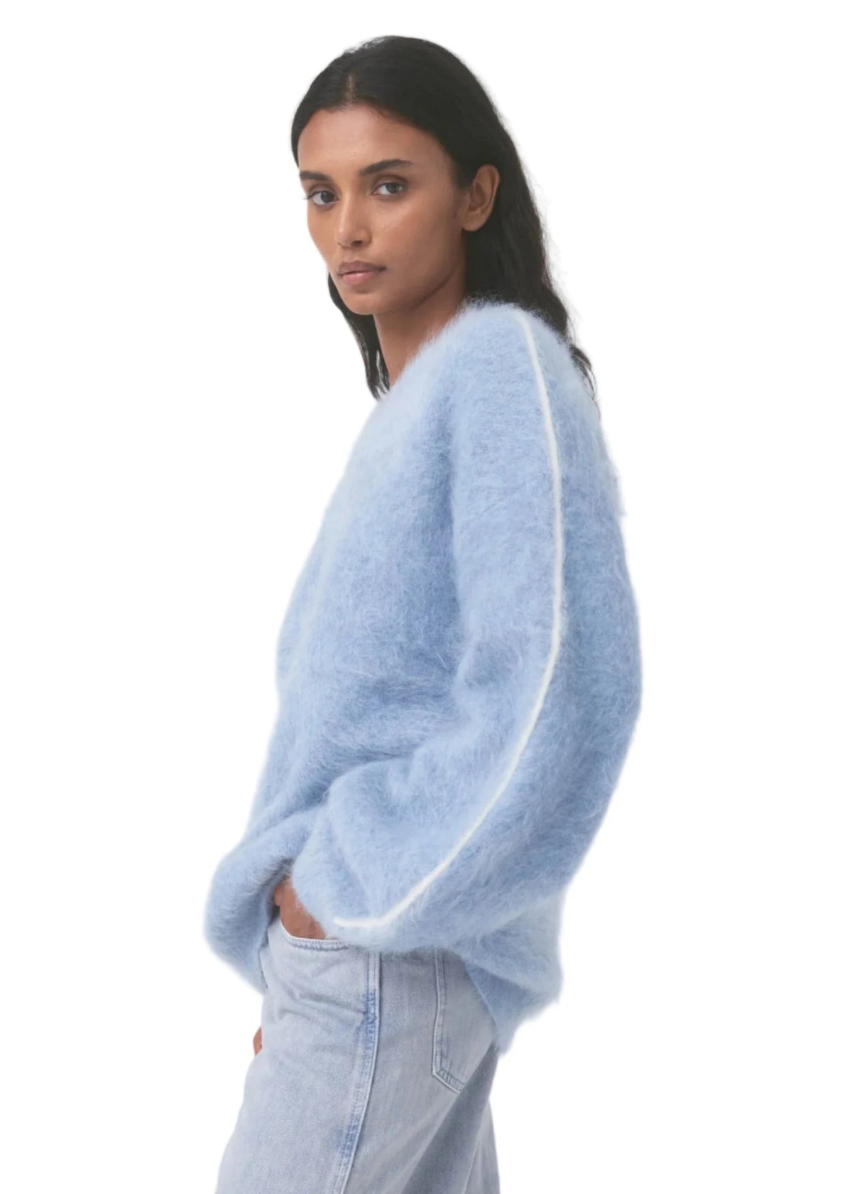 Nagnata // Brushed Alpaca Sweater / Mist Womens Nagnata 