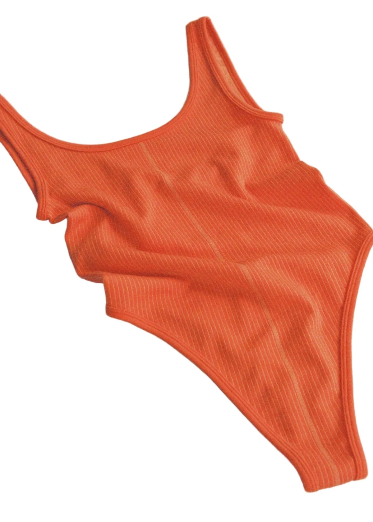 Nagnata // Classic Wool Bodysuit / Papaya Womens Nagnata 