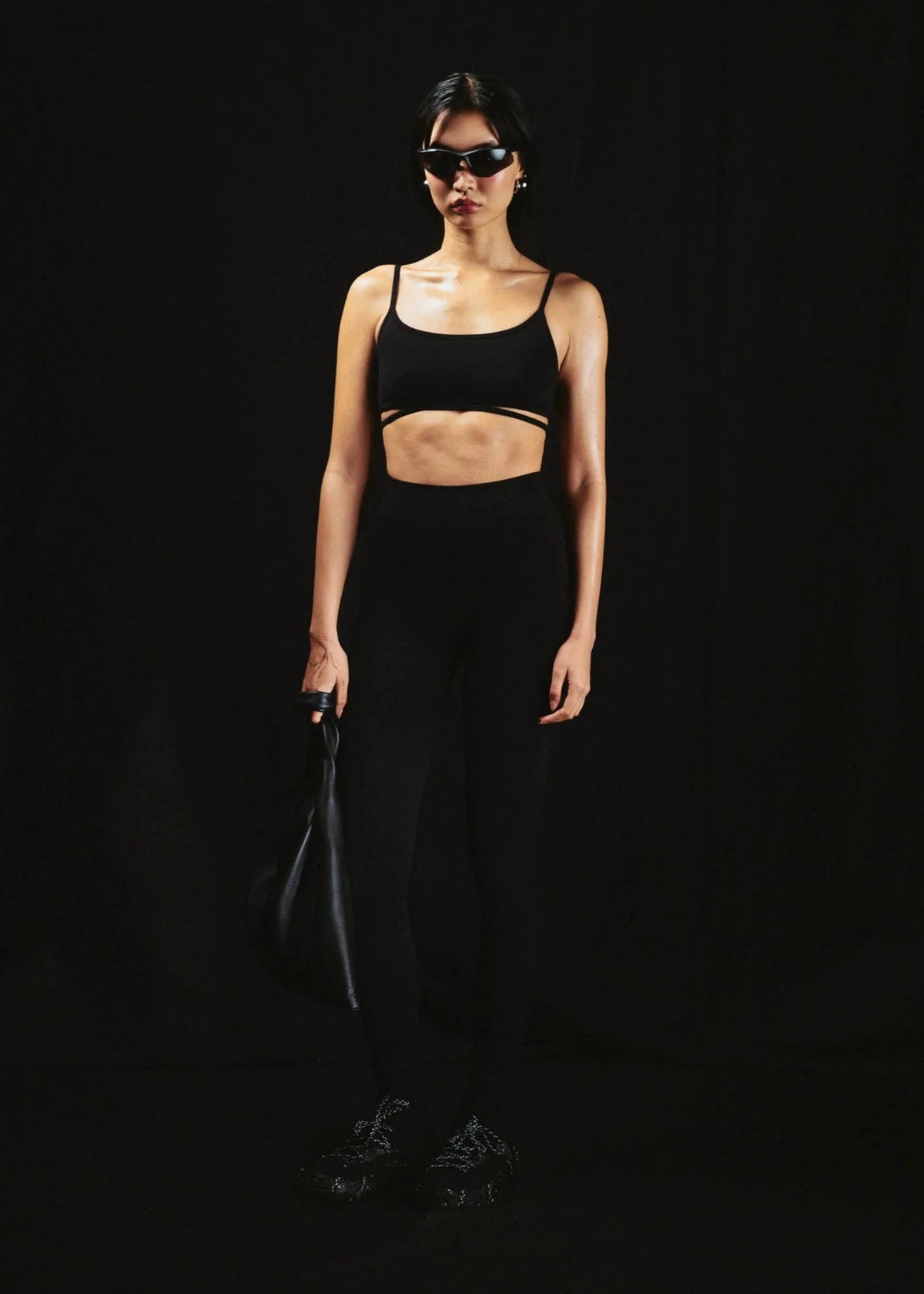 Nagnata // Classic Wool Rib Legging / Black Womens Nagnata 