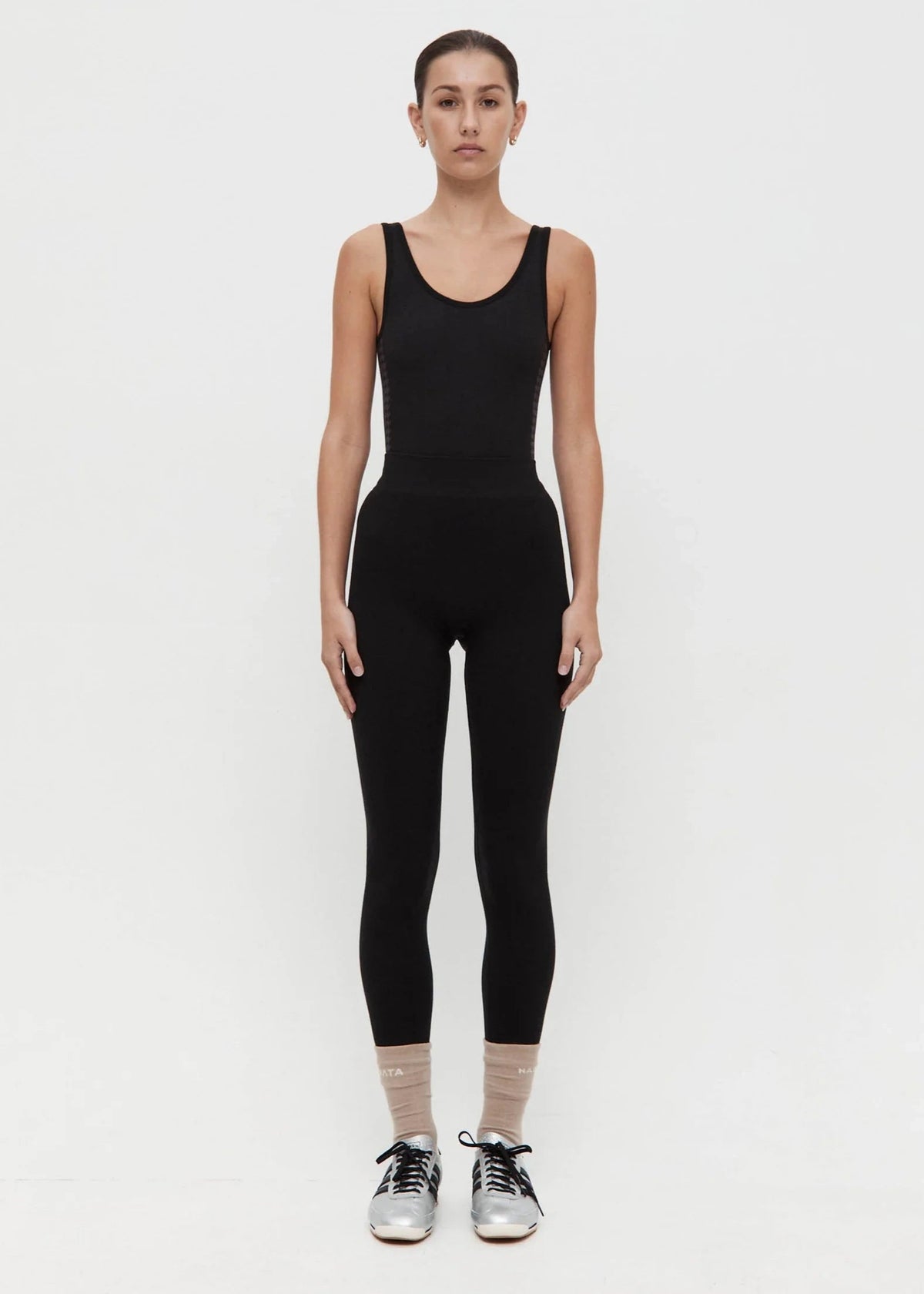 Nagnata // Classic Wool Rib Legging / Black Womens Nagnata 