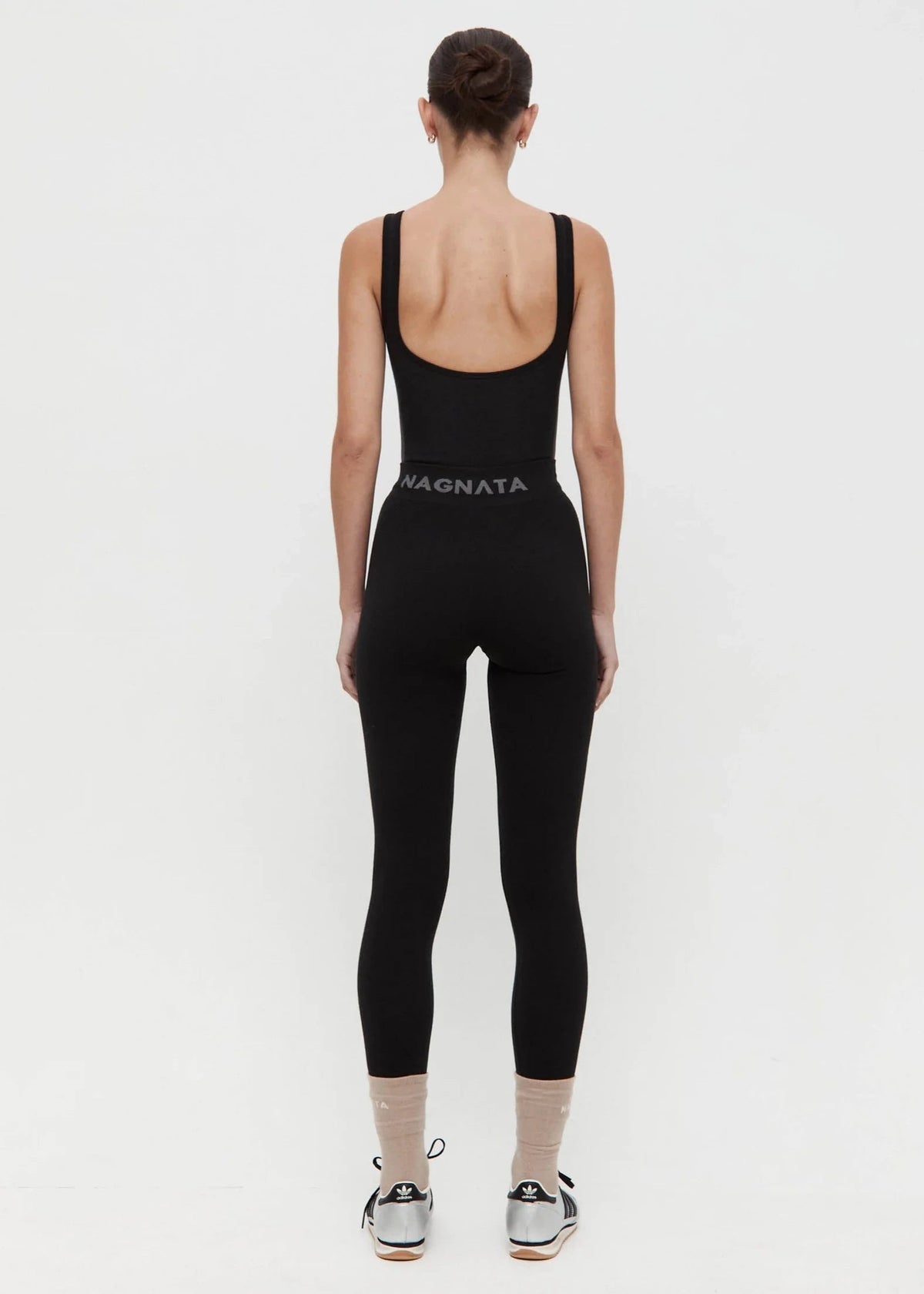 Nagnata // Classic Wool Rib Legging / Black Womens Nagnata 