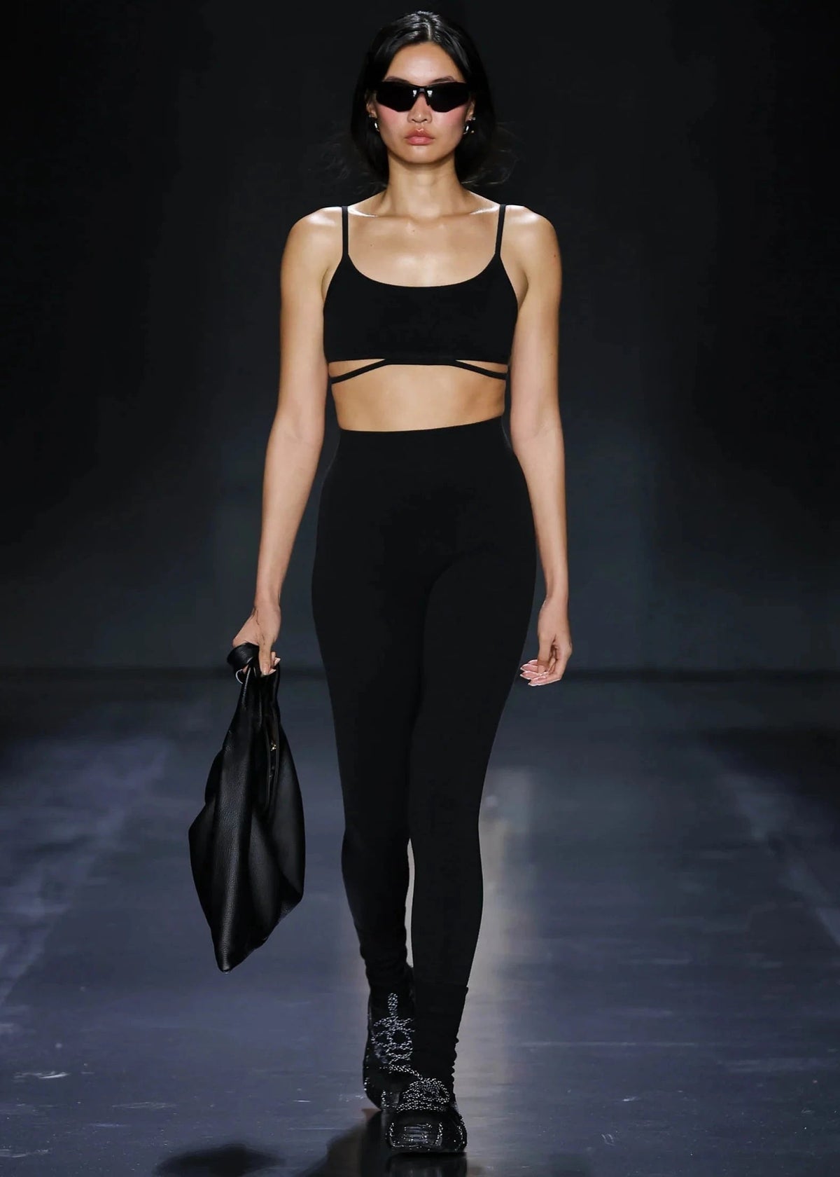 Nagnata // Classic Wool Rib Legging / Black Womens Nagnata 