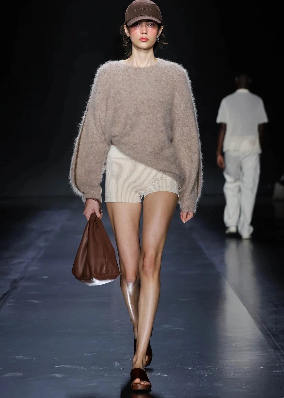 Nagnata // Micro Wool Mini Short / Bone White Womens Nagnata 