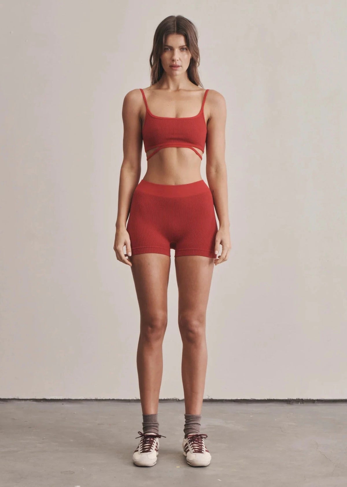 Nagnata // Micro Wool Mini Short / Crimson Womens Nagnata 