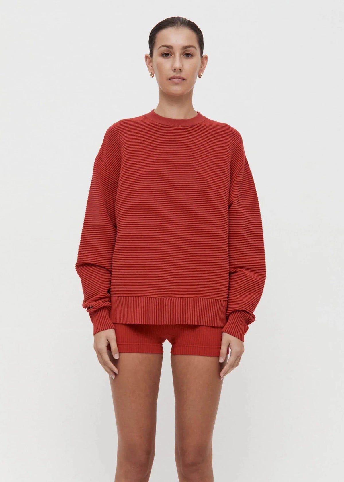 Nagnata // Micro Wool Mini Short / Crimson Womens Nagnata 