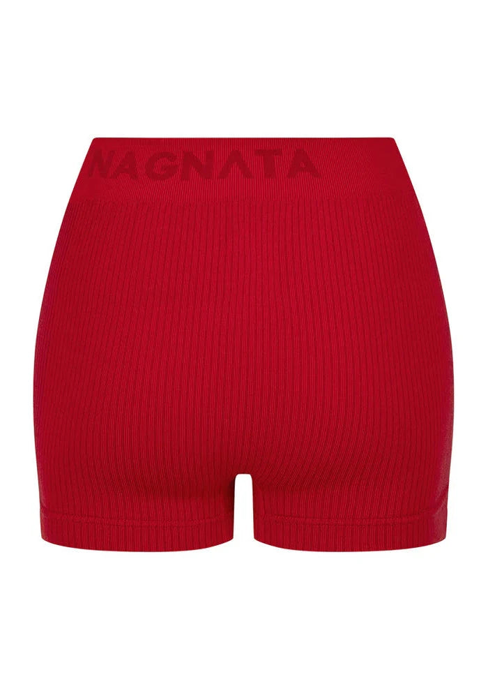Nagnata // Micro Wool Mini Short / Crimson Womens Nagnata 
