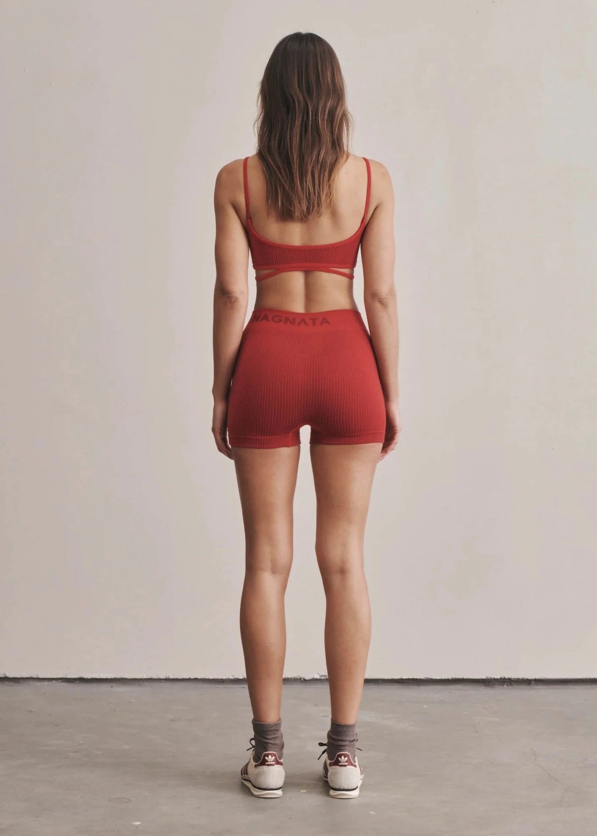 Nagnata // Micro Wool Mini Short / Crimson Womens Nagnata 