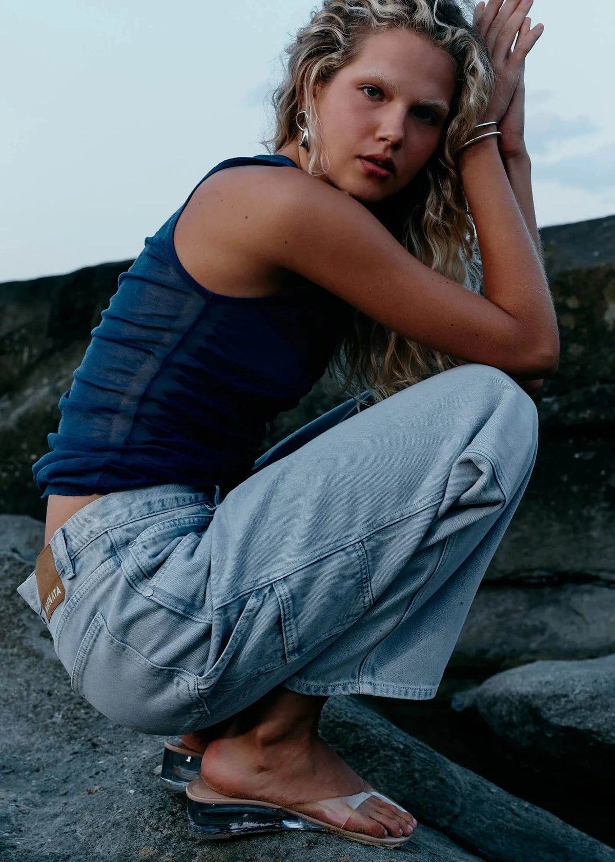 Nagnata // Sienna Tank / Denim Womens Nagnata 