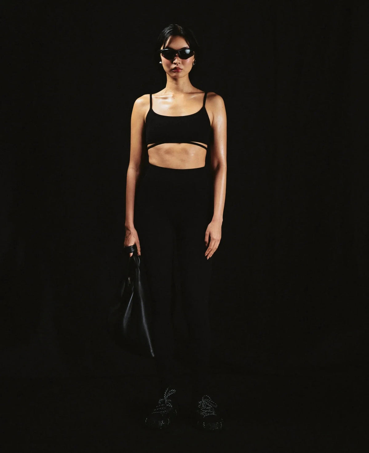 Nagnata // Splice Wool Bralet / Black Womens Nagnata 