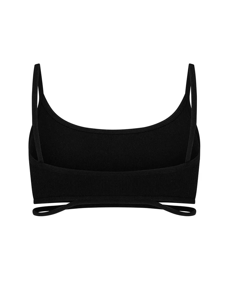 Nagnata // Splice Wool Bralet / Black Womens Nagnata 