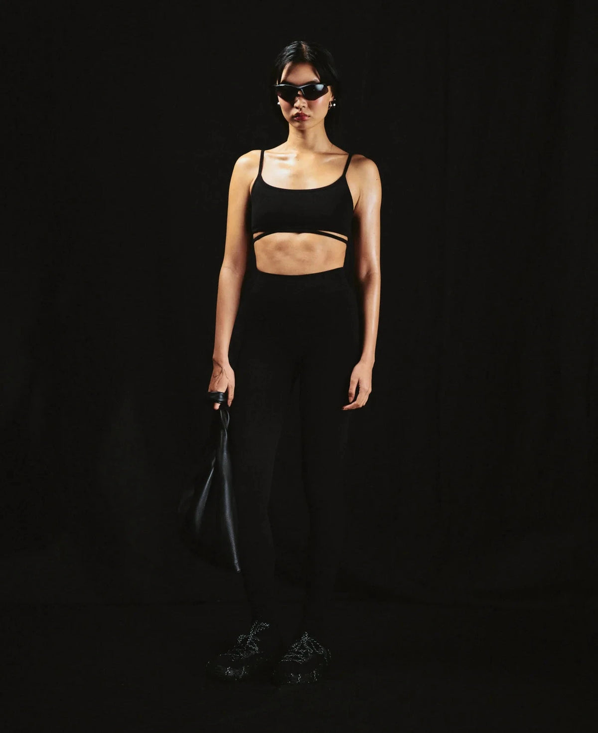 Nagnata // Splice Wool Bralet / Black Womens Nagnata 