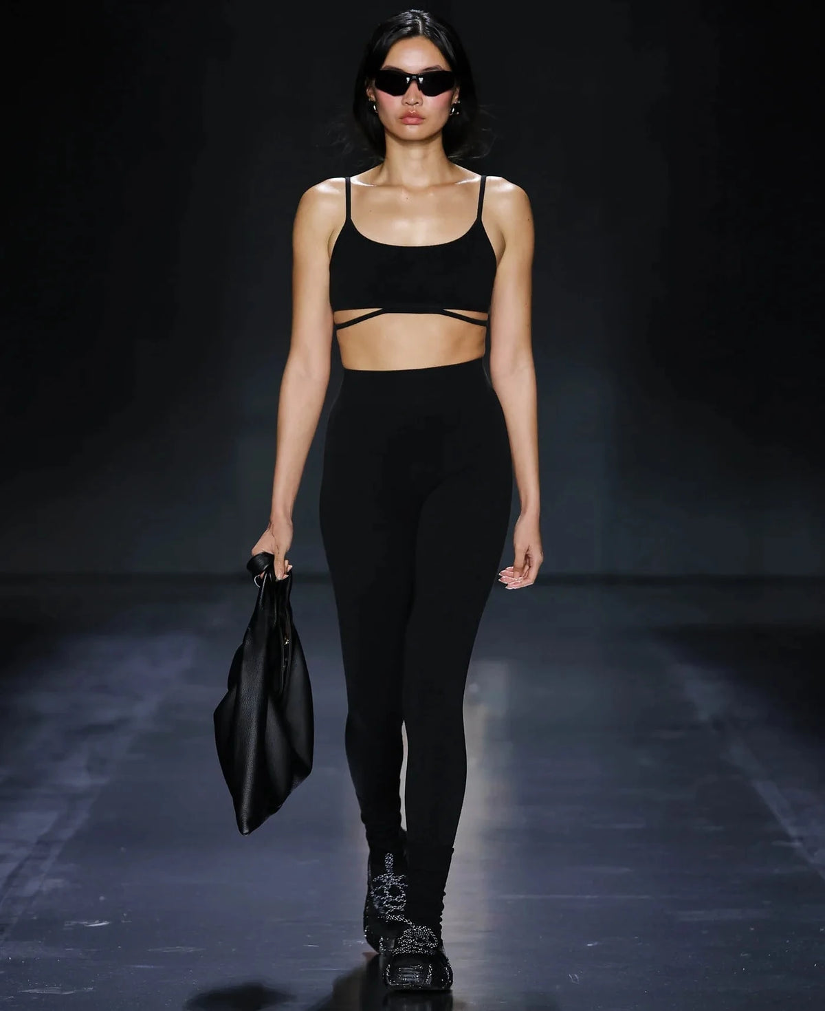 Nagnata // Splice Wool Bralet / Black Womens Nagnata 