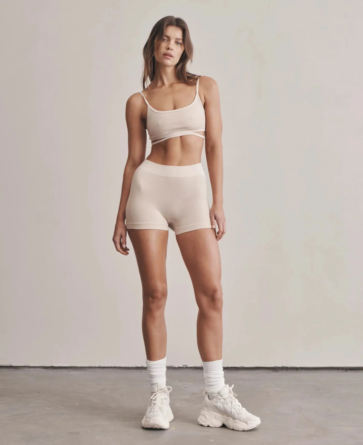 Nagnata // Splice Wool Bralet / Bone White Womens Nagnata 