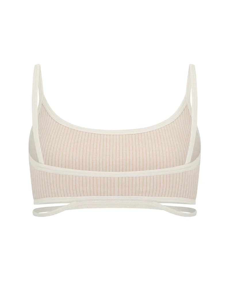 Nagnata // Splice Wool Bralet / Bone White Womens Nagnata 