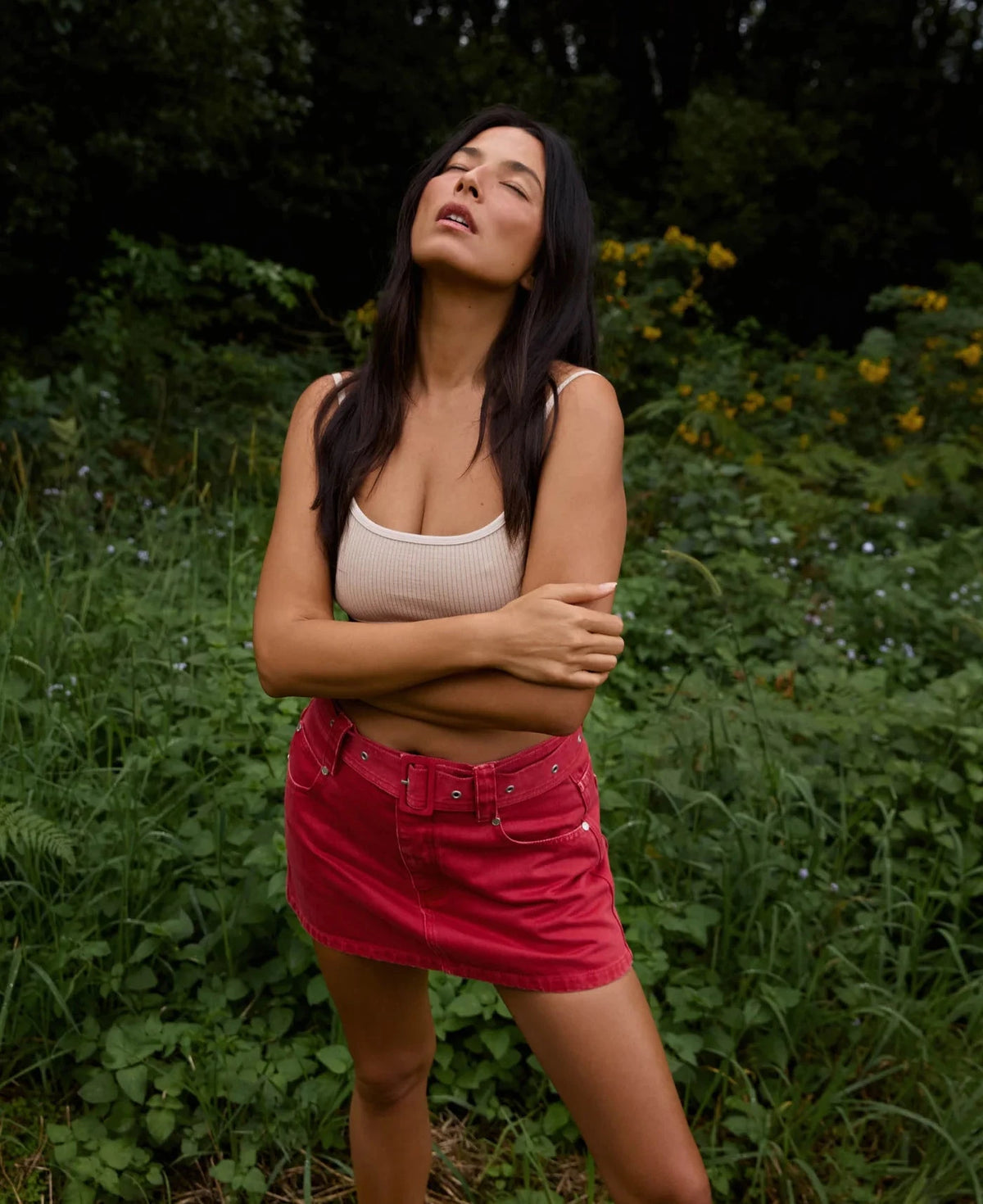 Nagnata // Splice Wool Bralet / Bone White Womens Nagnata 