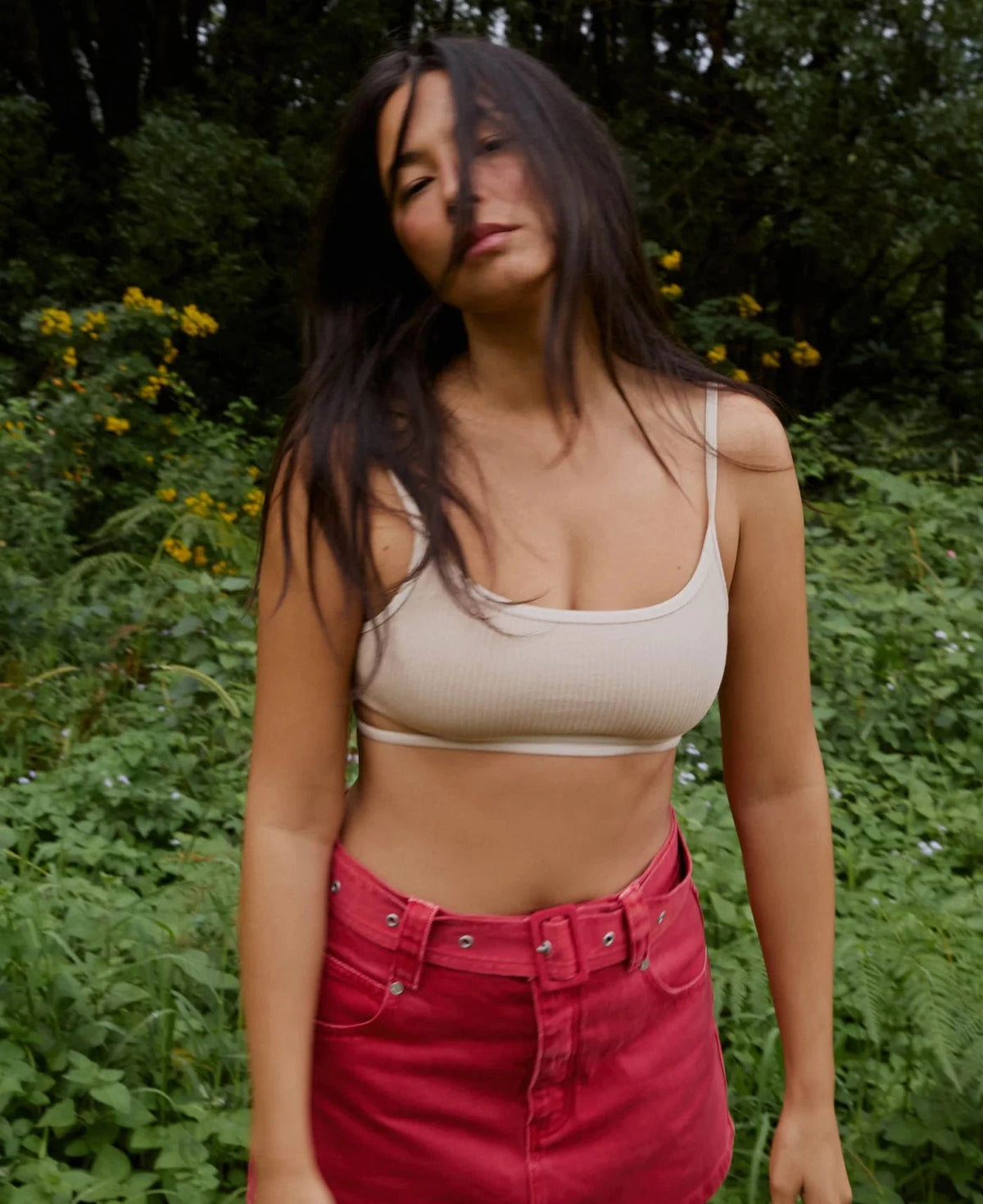 Nagnata // Splice Wool Bralet / Bone White Womens Nagnata 