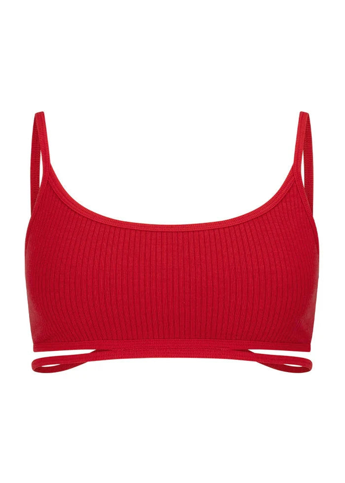 Nagnata // Splice Wool Bralet / Crimson Womens Nagnata 