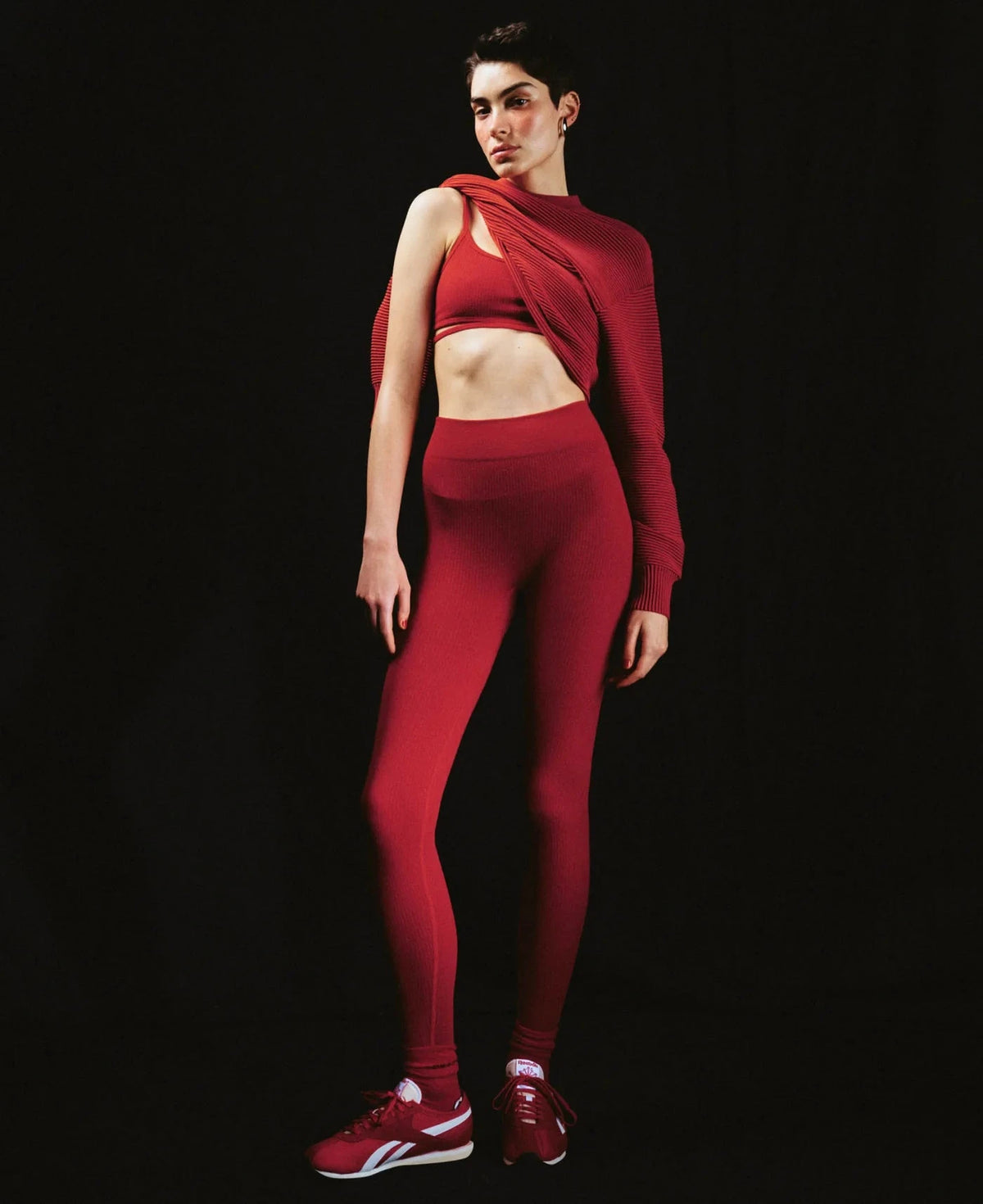 Nagnata // Splice Wool Bralet / Crimson Womens Nagnata 