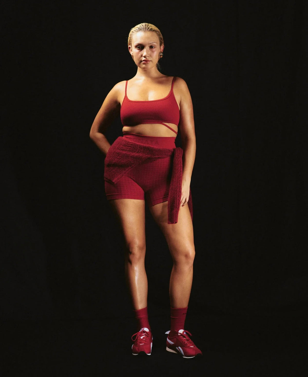 Nagnata // Splice Wool Bralet / Crimson Womens Nagnata 