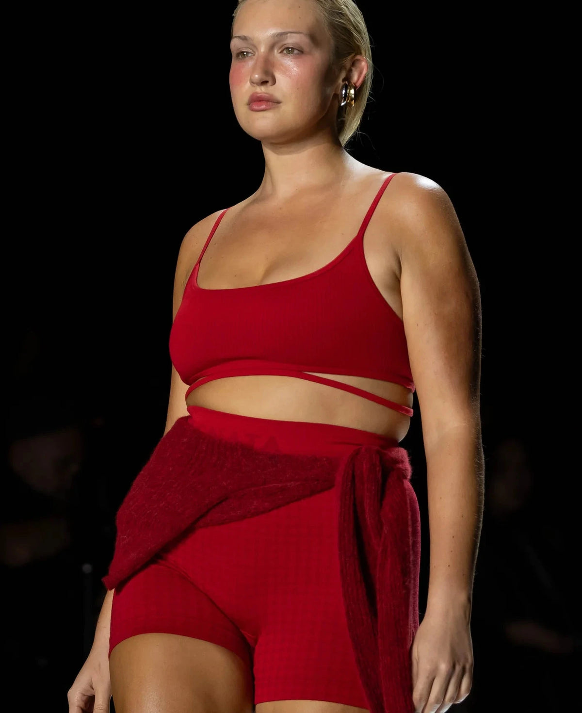 Nagnata // Splice Wool Bralet / Crimson Womens Nagnata 