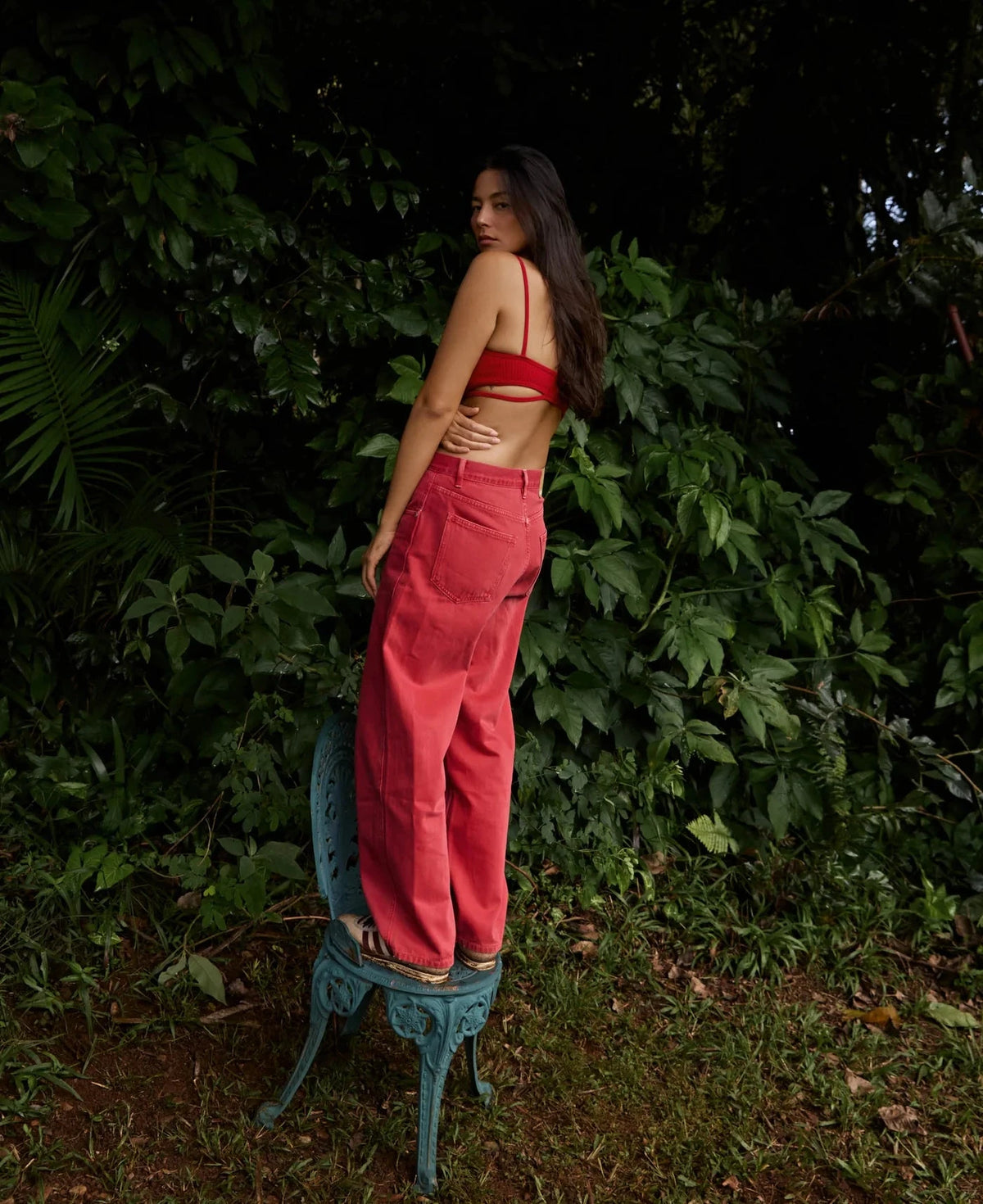 Nagnata // Splice Wool Bralet / Crimson Womens Nagnata 