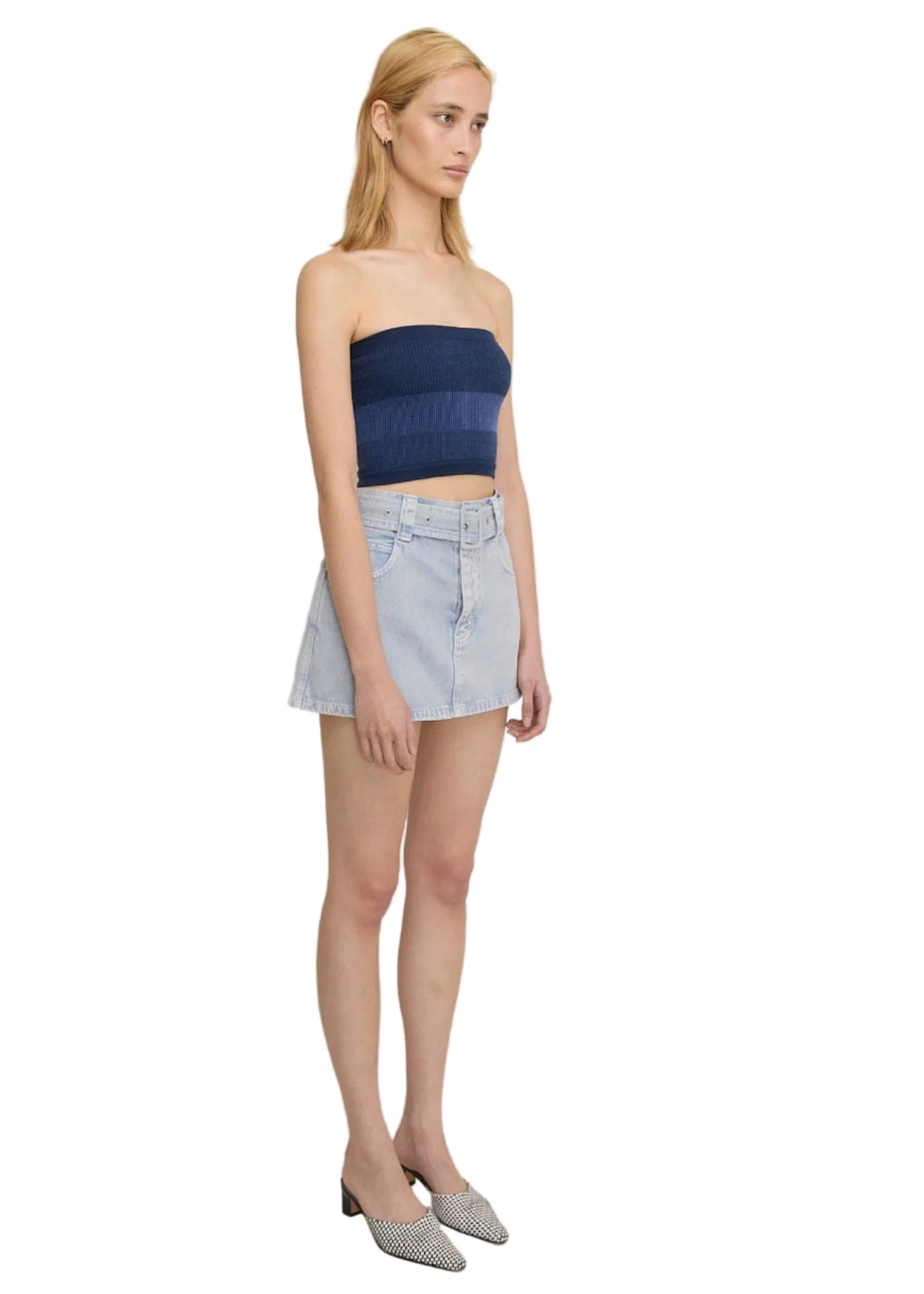 Nagnata // Tube Wool Crop / Navy Womens Nagnata 