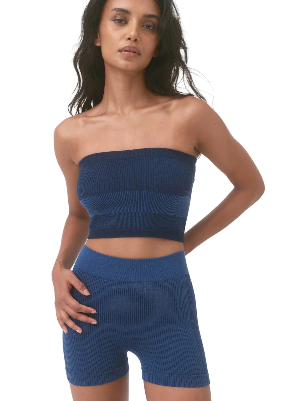 Nagnata // Tube Wool Crop / Navy Womens Nagnata 