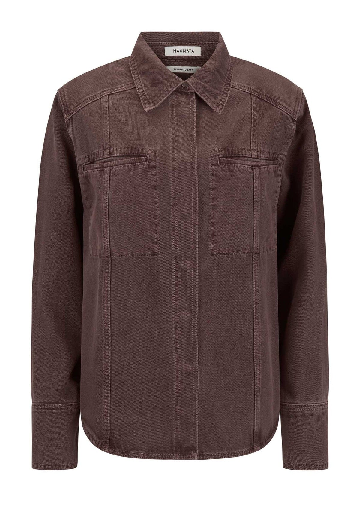 Nagnata // Vegetable Dye Utility Jacket / Bronzite Womens Nagnata 