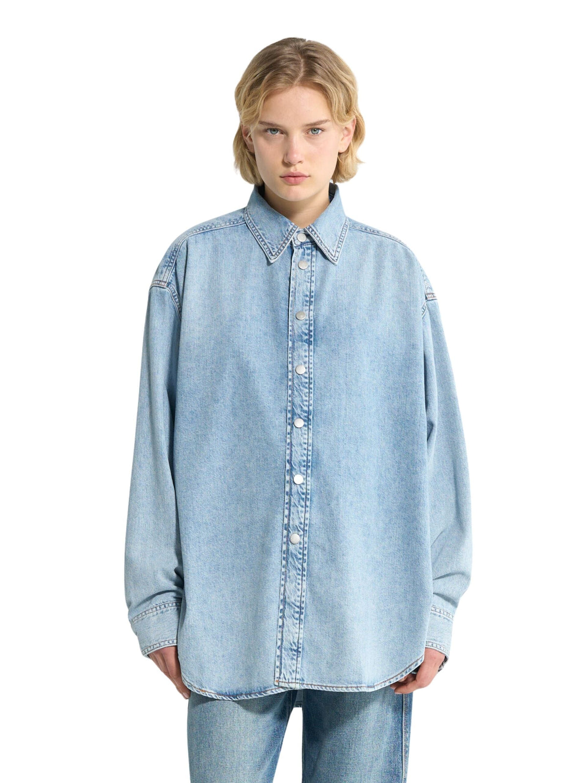 Ofelia Shirt / Blue Aqua Womens Haikure 