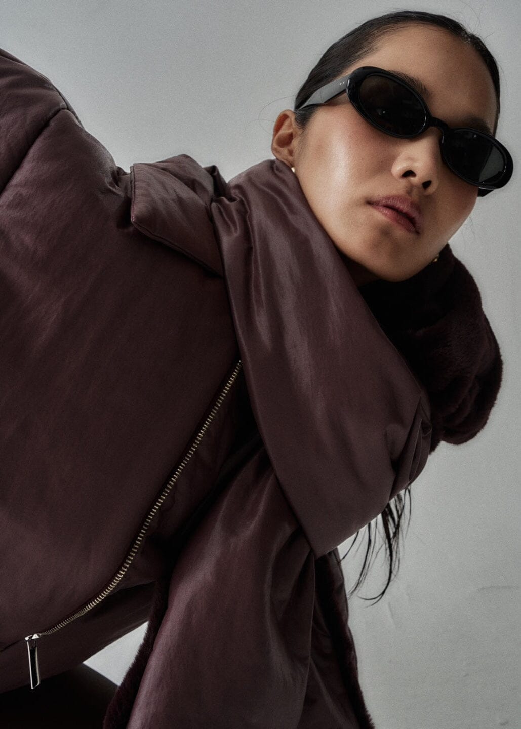 One By Two Bomber / Burgundy Womens ThomasJasper 
