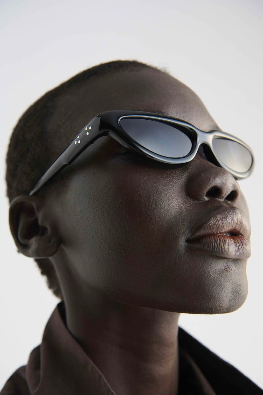 Port Tanger // Fanna Sunglasses / Black Acetate & Black Lens Womens Port Tanger 