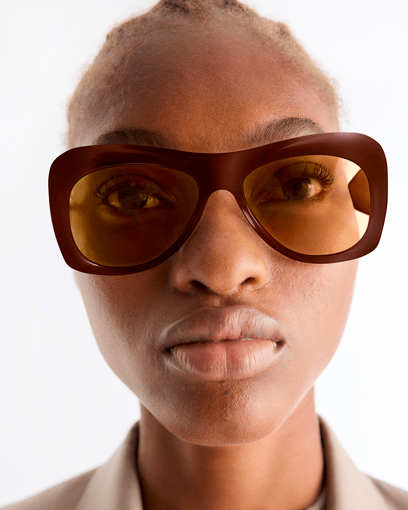 Port Tanger // Nazim Sunglasses / Bunaa Acetate & Caramel Lens Womens Port Tanger 