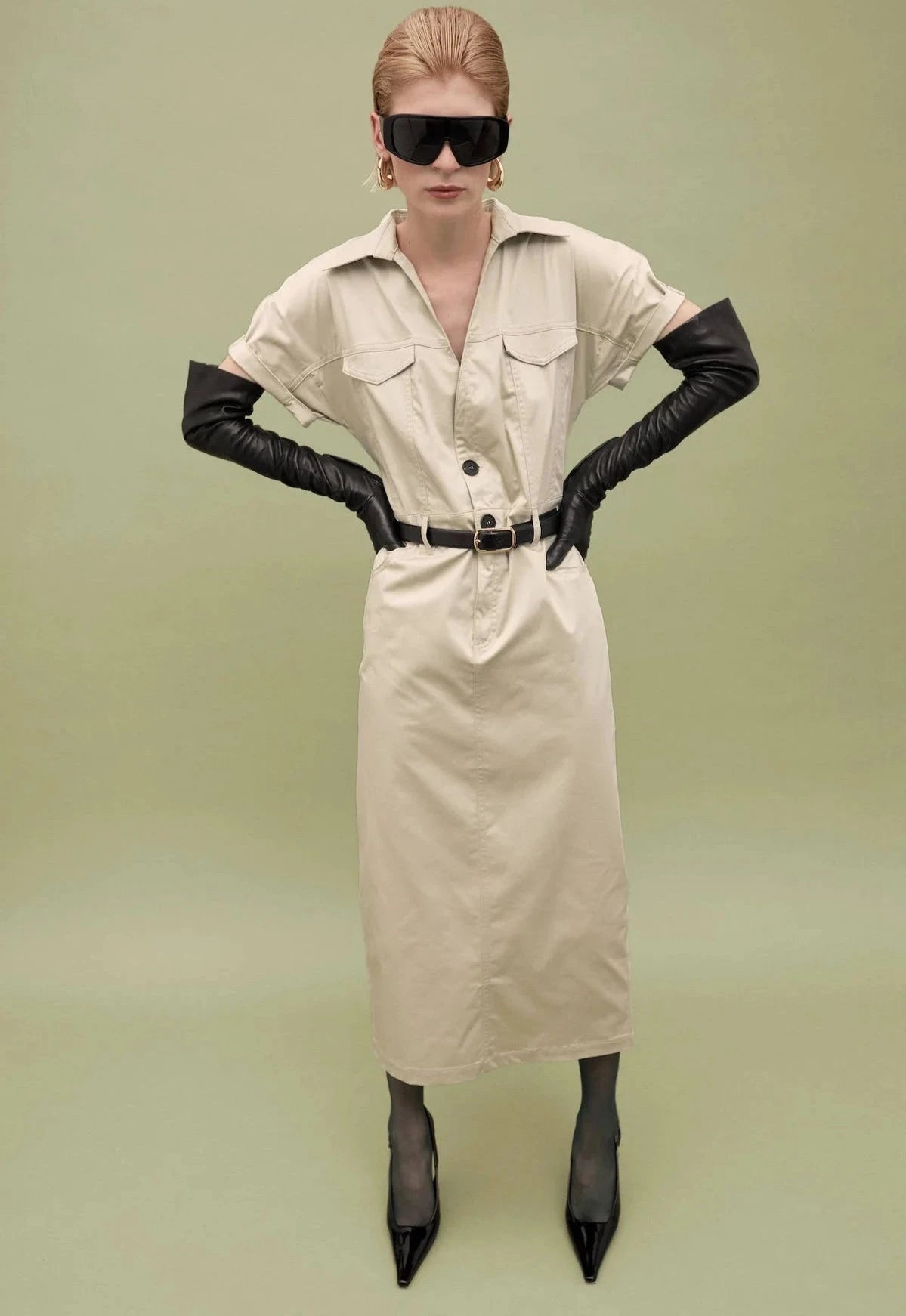 Sahariana Dress / Tidal Foam Womens HALFBOY 