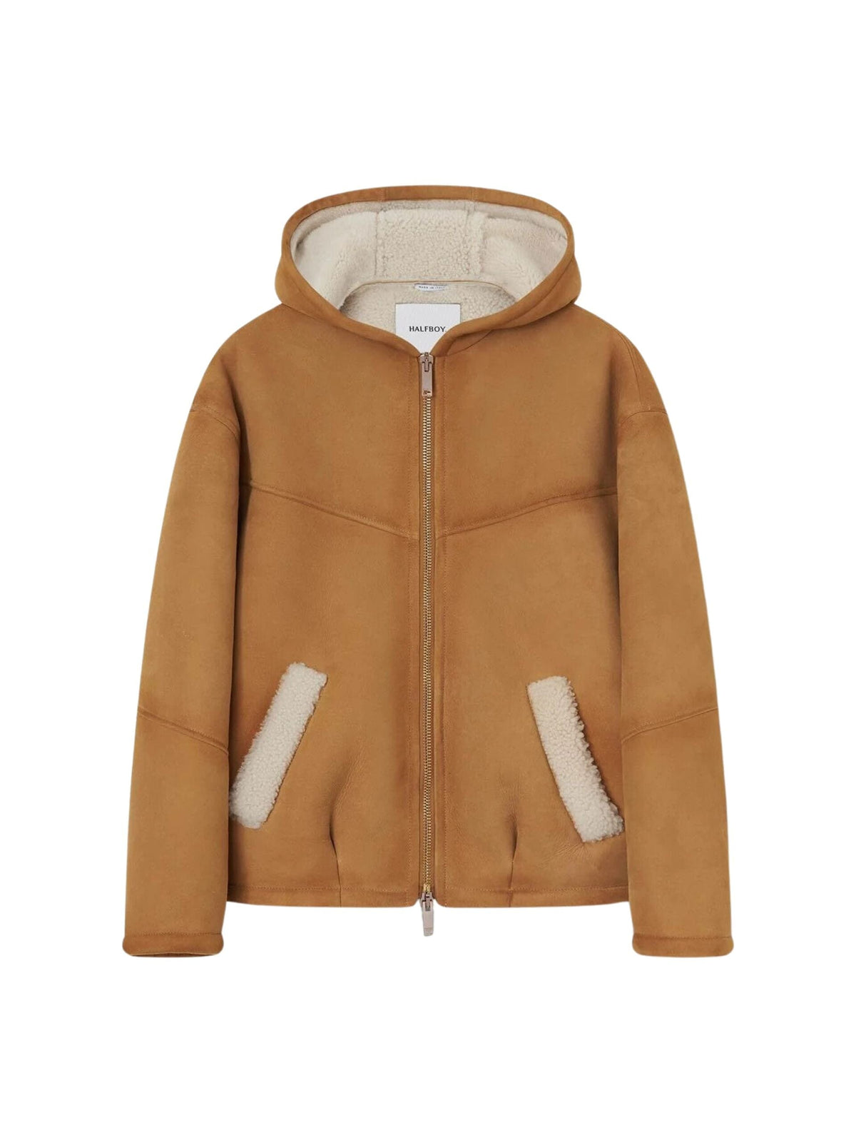 Shearling Hoodie / Honey Womens HALFBOY 