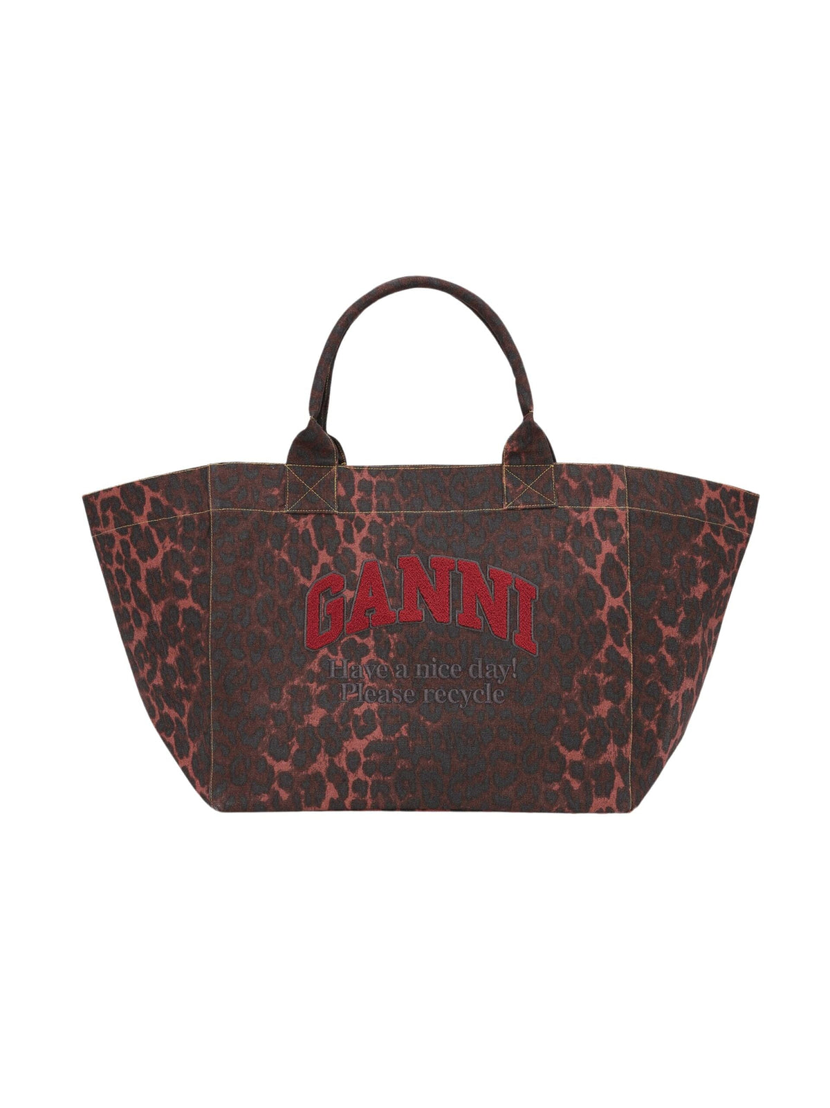 Shopper XXL / Red Leo Womens GANNI 