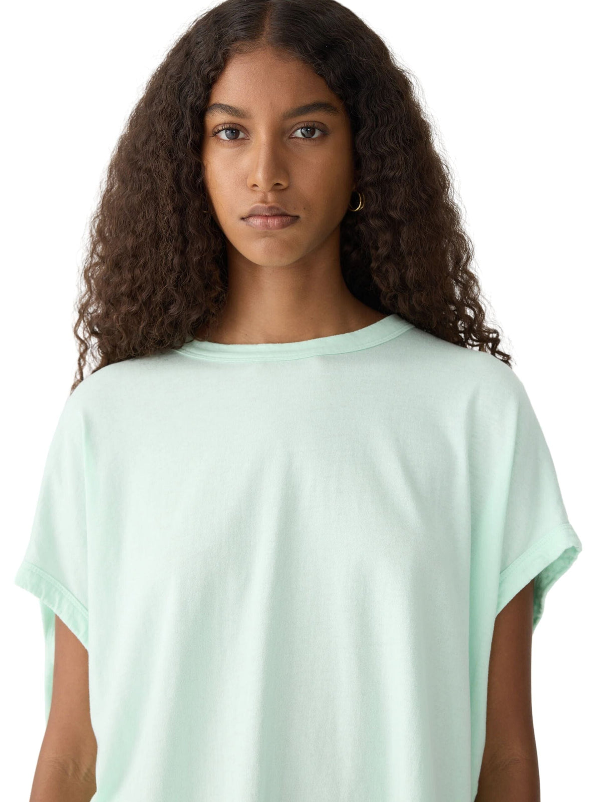 Slouch Circle Tank / Pearl Mint Womens Bassike 