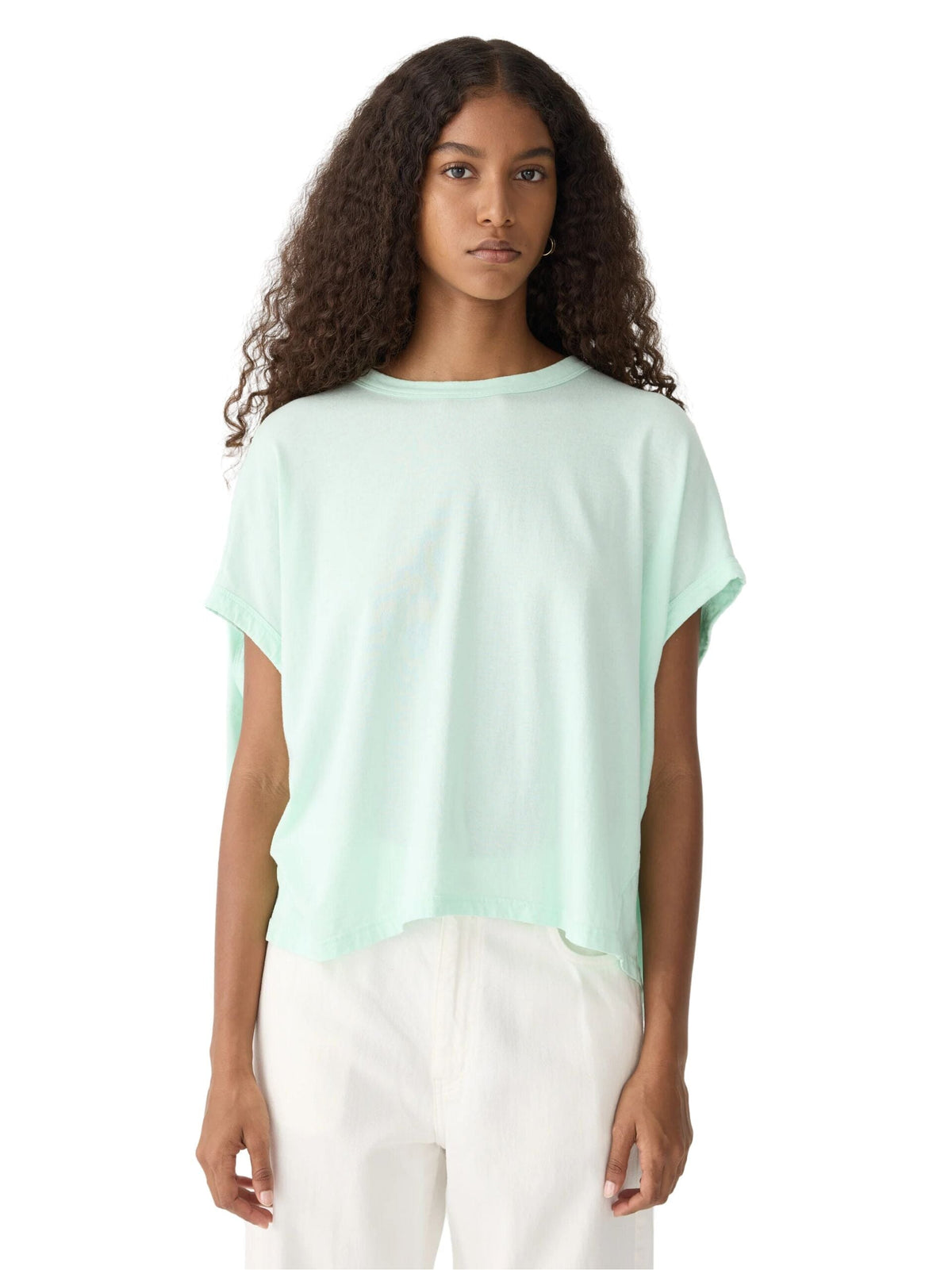 Slouch Circle Tank / Pearl Mint Womens Bassike 