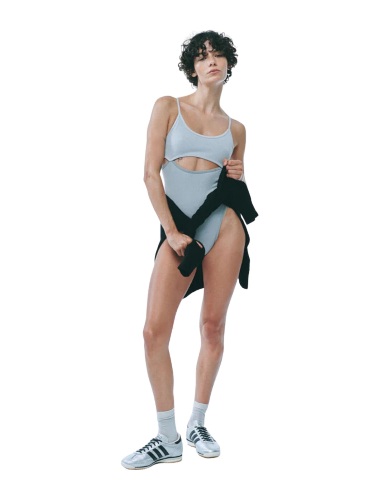 Splice Bodysuit / Silver Womens Nagnata 