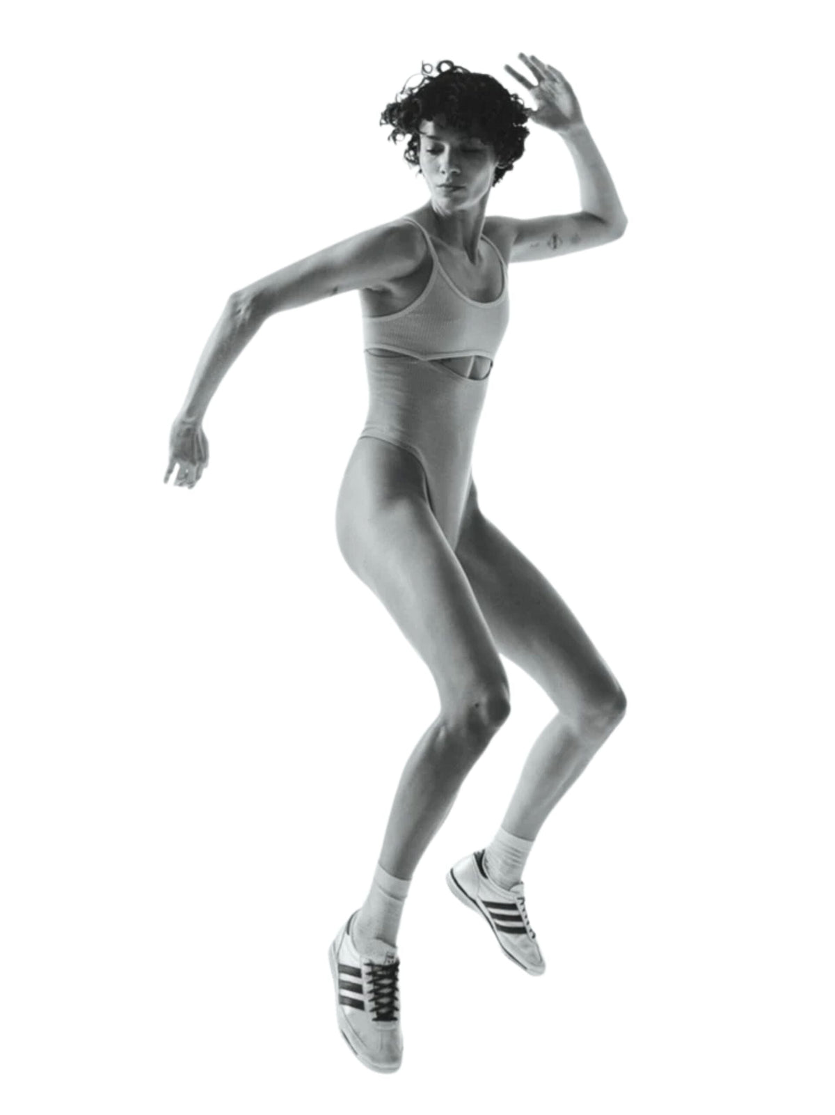 Splice Bodysuit / Silver Womens Nagnata 